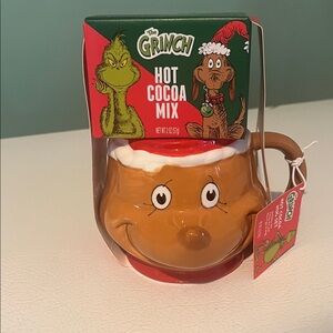 Grinch Hot Cocoa Mix with Brown Mug